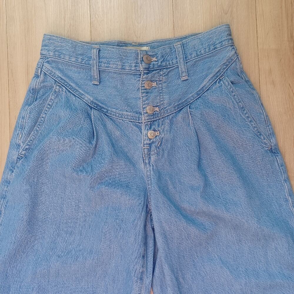 Madewell Super Wide-Leg Jeans Lockland Wash Size 27 - Picture 7 of 12